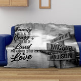 Ocean Dock Saying 2 Multi-Names Fleece Blanket