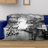 Ocean Dock Saying 2 Multi-Names Fleece Blanket