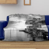 Ocean Dock Multi-Names Fleece Blanket