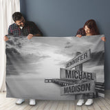 Ocean Dock Multi-Names Fleece Blanket