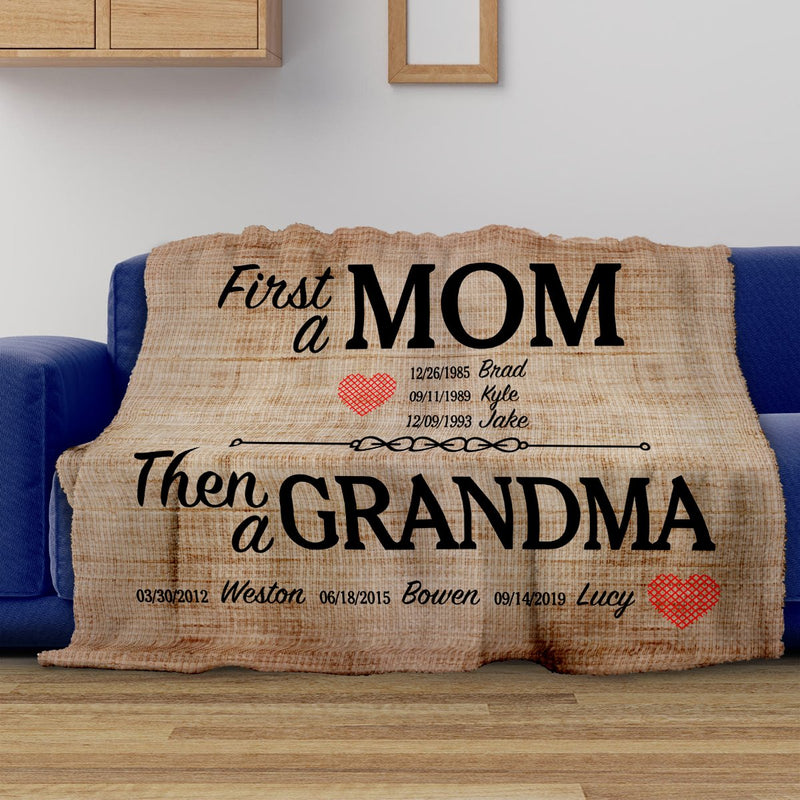 First a Mom Fleece Blanket