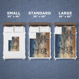 Ocean Sunset Color Saying 2 Multi-Names Fleece Blanket