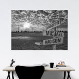 Baseball Field Multi-Names Poster