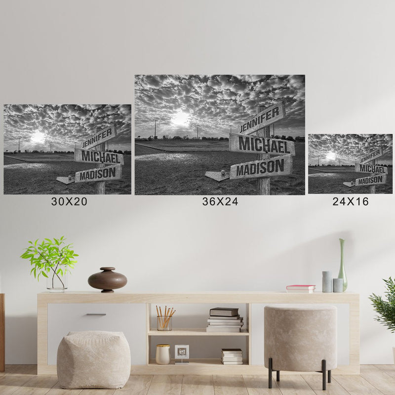 Baseball Field Multi-Names Poster