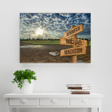 Baseball Field Color Multi Names Premium Canvas