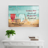 Loved You Then Love You Still Names Color Premium Canvas