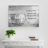 Loved You Then Love You Still Names Premium Canvas