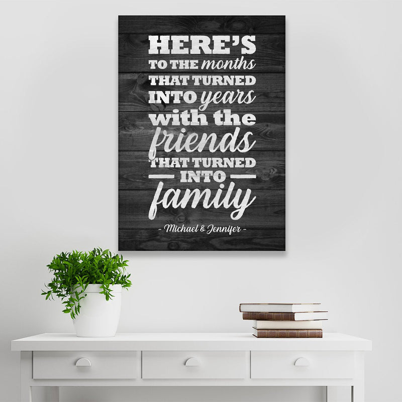 Best Friends Names Premium Canvas