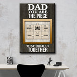 Dad Puzzle Premium Canvas