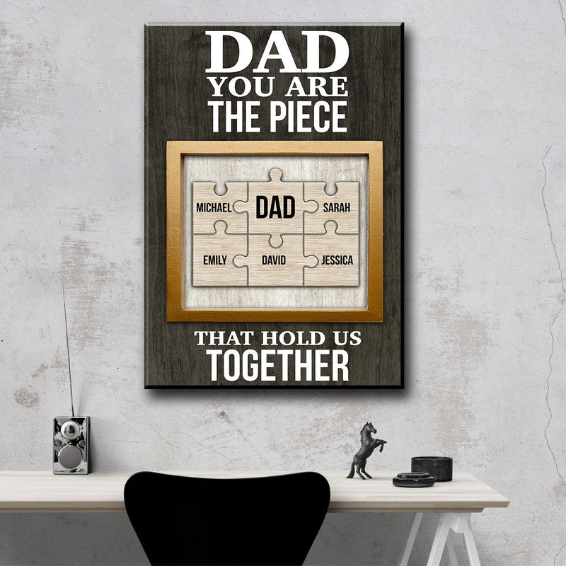 Dad Puzzle Premium Canvas