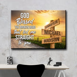 Farm Winding Road Color - God Blessed Multi-Names Premium Canvas