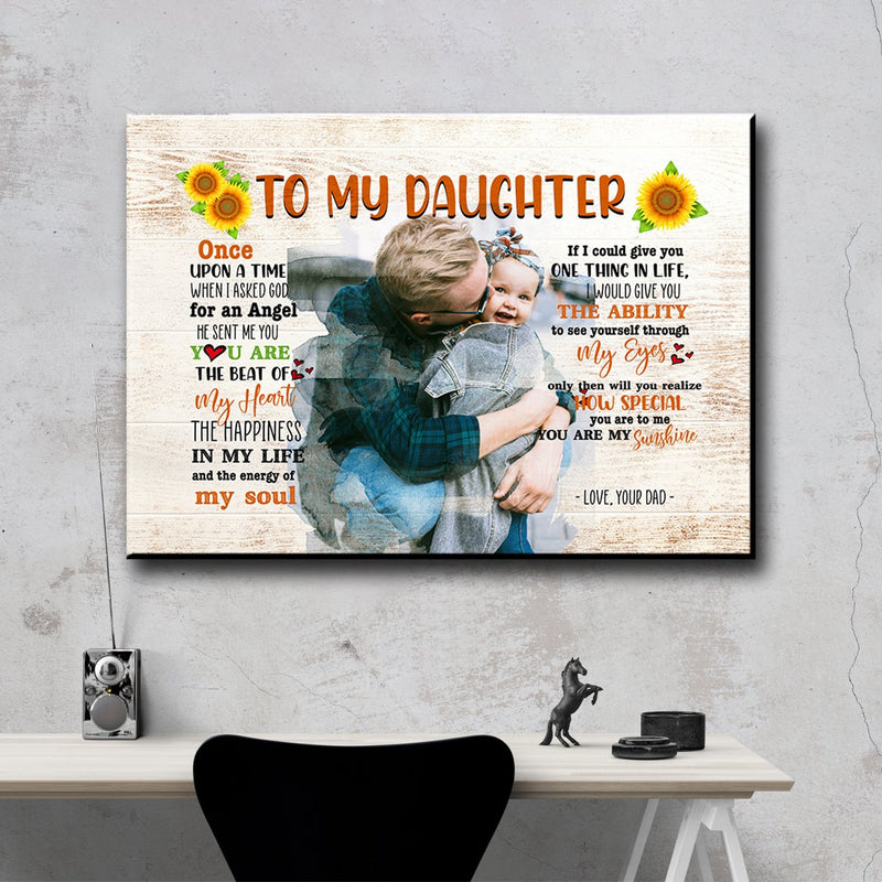 To My Daughter Premium Canvas