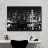 City Themed Multi-Names Premium Canvas