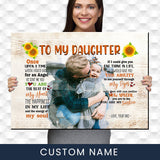 To My Daughter Premium Canvas