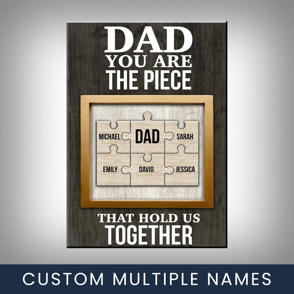 Dad Puzzle Premium Canvas