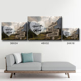 Mountain Range Color - Call Me Mom Multi-Names Premium Canvas