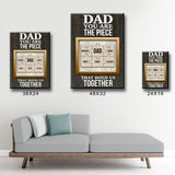 Dad Puzzle Premium Canvas