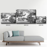 Ocean Dock with Saying 4 Multi-Names Premium Canvas