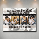 Our Love Story Photos Premium Canvas