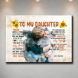 To My Daughter Premium Canvas