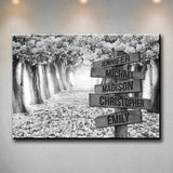 Petal Road Multi-Names Premium Canvas