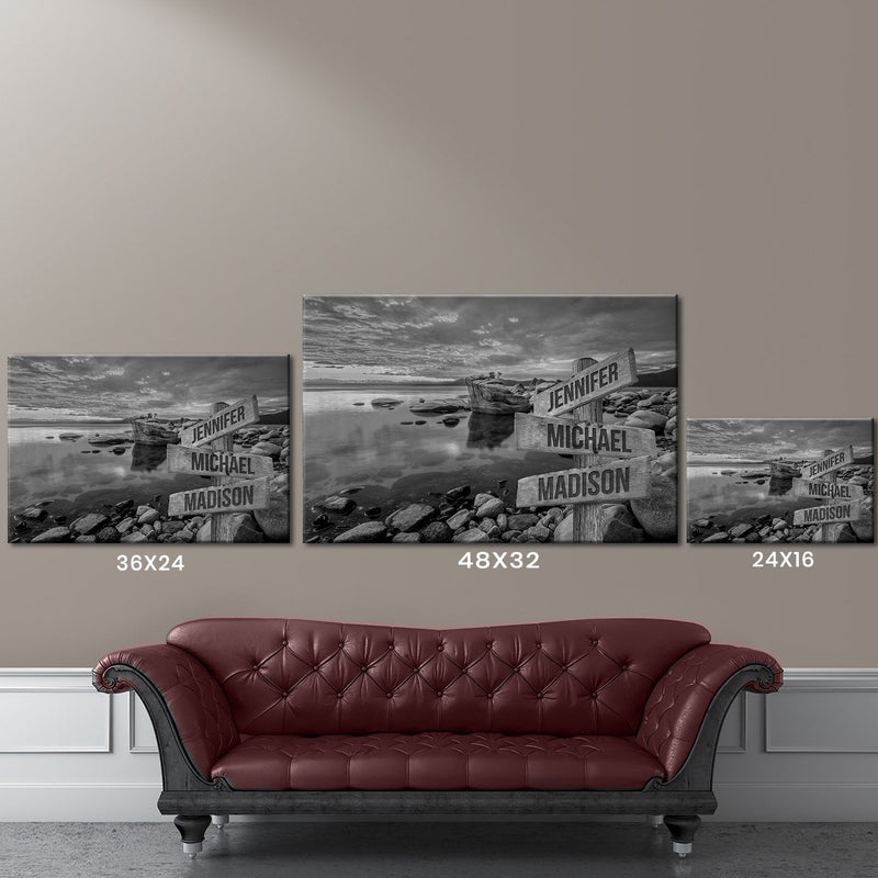 Candy Skies Multi-Names Premium Canvas