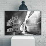 Peekaboo Canyon Multi-Names Premium Canvas