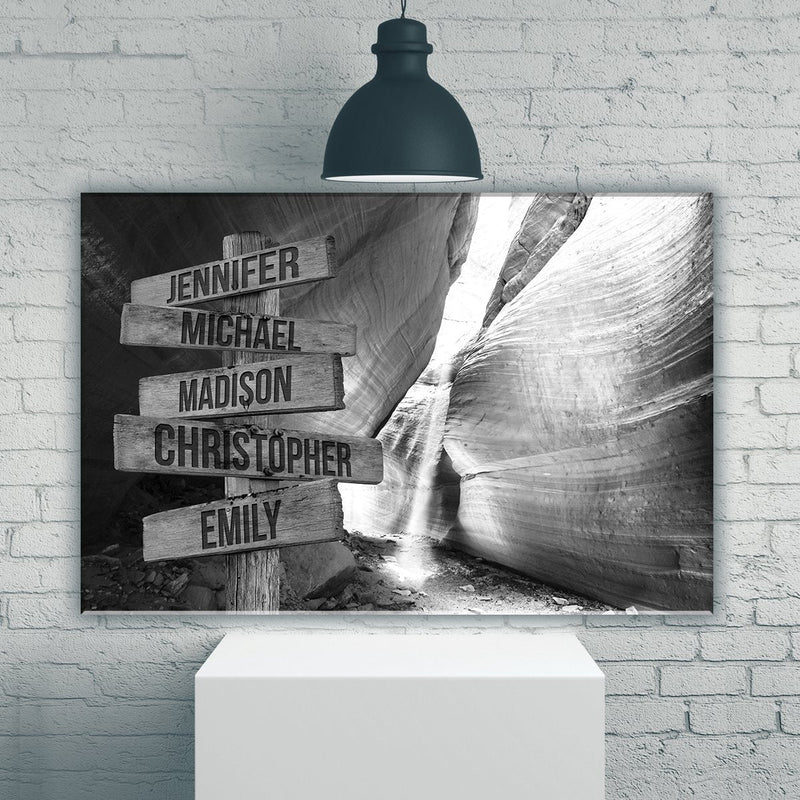 Peekaboo Canyon Multi-Names Premium Canvas