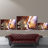 Peekaboo Canyon Color Multi-Names Premium Canvas