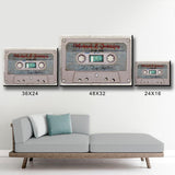 Cassette Tape Names Premium Canvas Gray