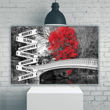 Central Park Multi-Names Premium Canvas