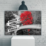 Central Park Multi-Names Premium Canvas