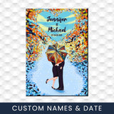 Umbrella Couple Names Premium Canvas
