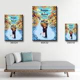 Umbrella Couple Names Premium Canvas