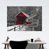 Covered Bridge Multi-Names Poster