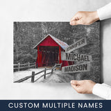 Covered Bridge Multi-Names Poster