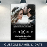 Custom Song Names Premium Canvas Black