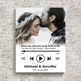 Custom Song Names Premium Canvas White