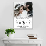 Custom Song Names Premium Canvas White