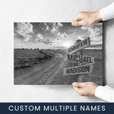 Dirt Road Multi-Names Poster