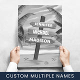 Drawing Beach Sign Multi-Names Poster