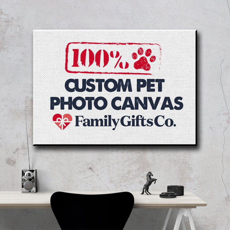 Custom Pet Photo Premium Canvas