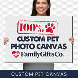 Custom Pet Photo Premium Canvas