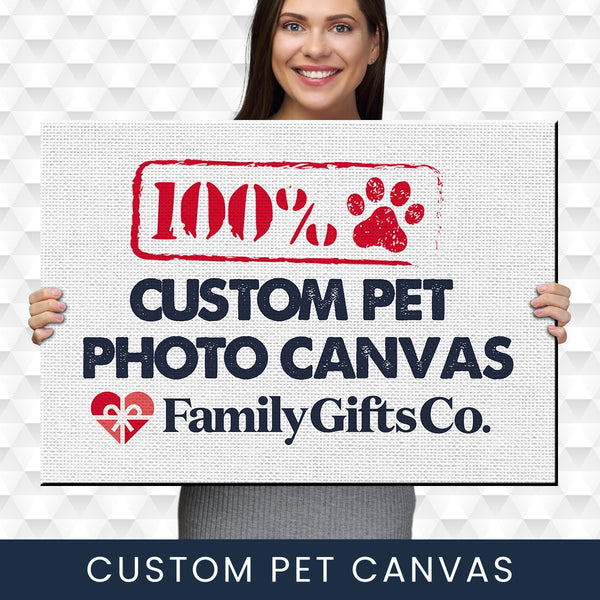 Custom Pet Photo Premium Canvas