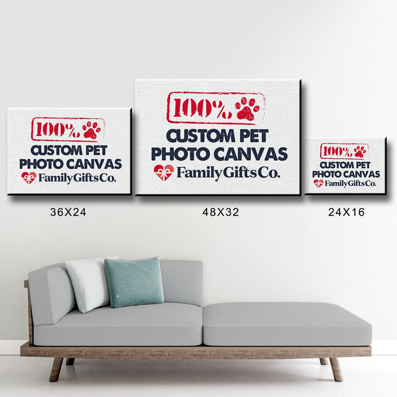 Custom Pet Photo Premium Canvas