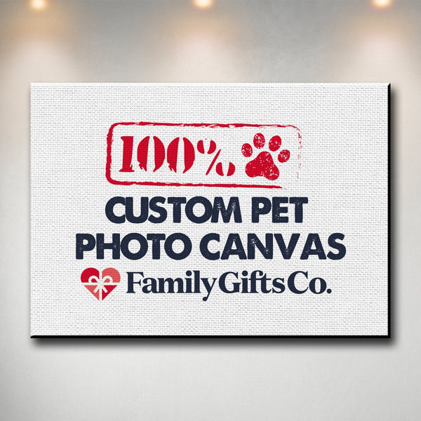 Custom Pet Photo Premium Canvas