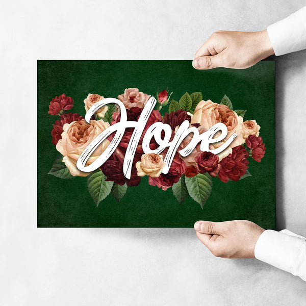 Hope Flowers Poster