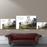 Family Blend Mountain Range Name Premium Canvas