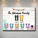 Family Boots Multi-Name Premium Canvas