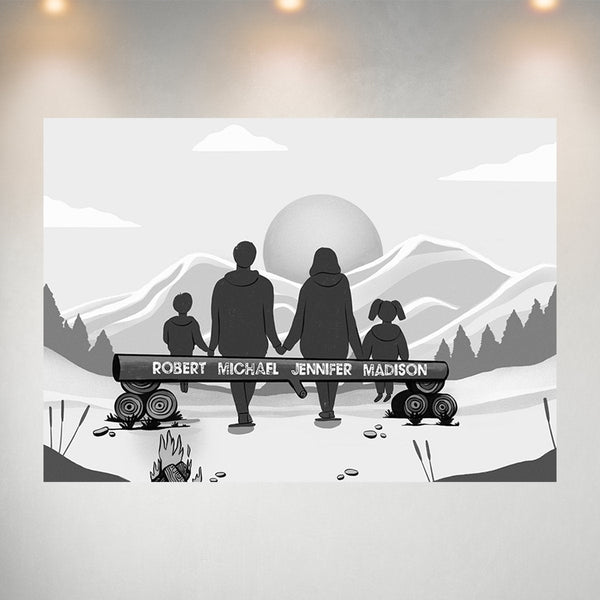 Family Camping Poster